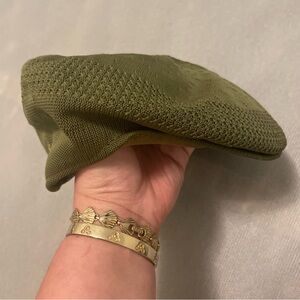 Kangol Hat Cap Men Medium Green Ventair Flat Ivy Driving Newspaper Tropic 504